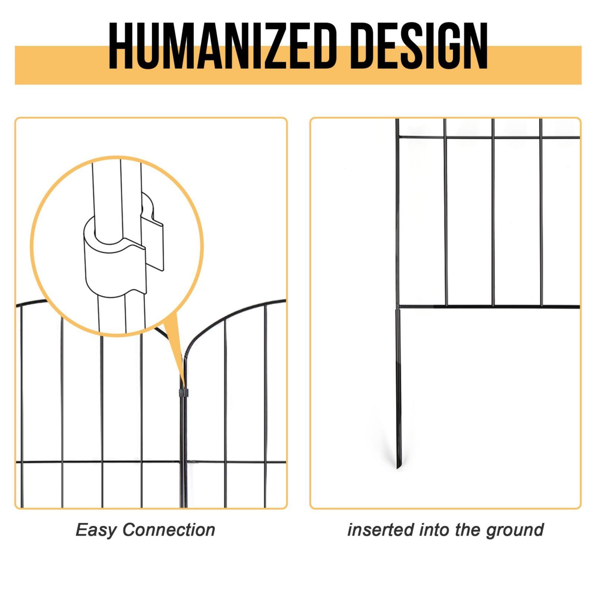 NEX™ Metal Panel Arch Garden Fence, 10ct.